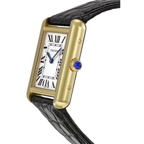 cartier 2743 tank solo 18k yellow gold 30mm womens watch|Cartier Tank Solo Yellow gold .